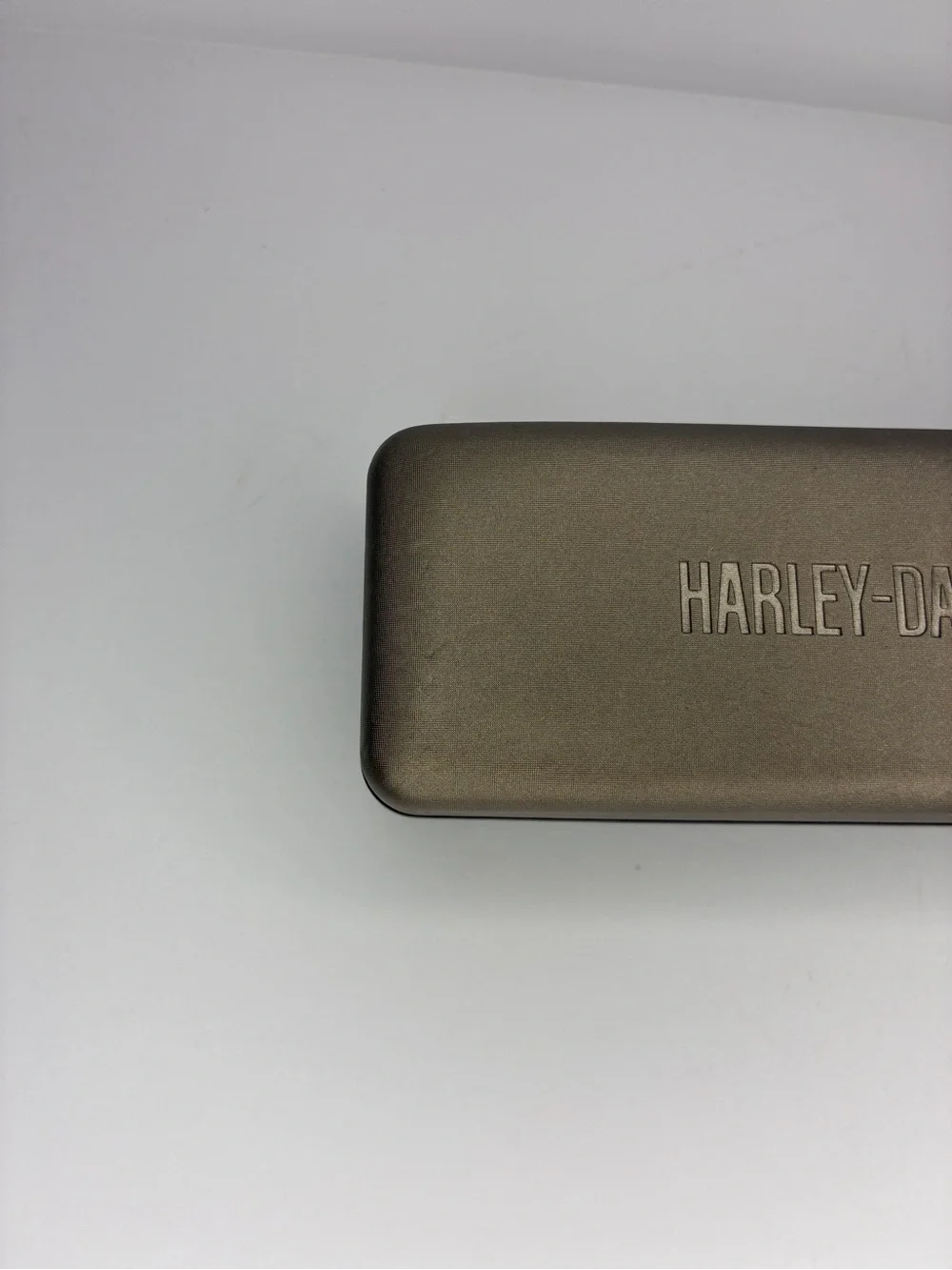 Harley Davidson Glasses Sunglasses Hard Case Grey Clamshell Felt Lined